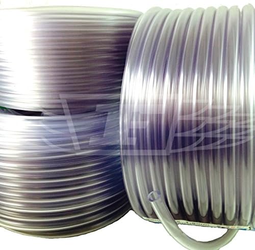 6.0mm Internal Diameter, 1/4", PVC TUBE CLEAR PLASTIC HOSE PIPE, IDEAL FOR HOME BREWING SYPHONING BEER &amp; WINE FOOD GRADE, FISH POND CAR AQUARIUM AIR PUMP - BRITISH MADE - FREE UK DELIVERY (25)