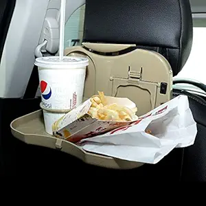 Sevia Folding Auto Car Back Seat Table Drink Food Holder Dining Tray Storage Stand Desk (Multi Color)