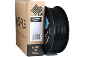 3DFILS - Filamento PETG Negro para impresión 3D (1,75 mm / 1 Kg, Negro)