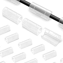 Fermacavi Adesivi Trasparenti | 80 Pezzi Con Nastro | Organizzazione Cavi Per Casa Ufficio - Foto 2