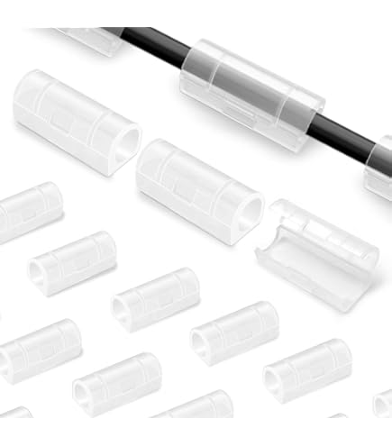 40 Fermacavi Autoadesivi - Organizzatore Cavi Per Scrivania, Ufficio E Casa - Piccolo (6mm Diametro) - Foto 10