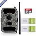 Produktbild 3G Wildkamera mit Bewegungsmelder, 3G Drahtlose Jagdkamera, 0.4s Auslösezeit 12MP 1080P HD Unsichtbare IR mit Nachtsicht Überwachungskamera, C10 SD Karte und 8AA Outdoor batterien sind dabe.