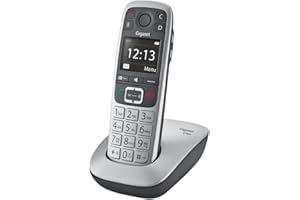 Gigaset E560 - Telefono DECT - Tasti Grandi - Numeri sul Display Grandi - Tastiera Illuminata - Suonerie e Audio Potenziato - Tasto SOS, Grigio [Versione Italiana]