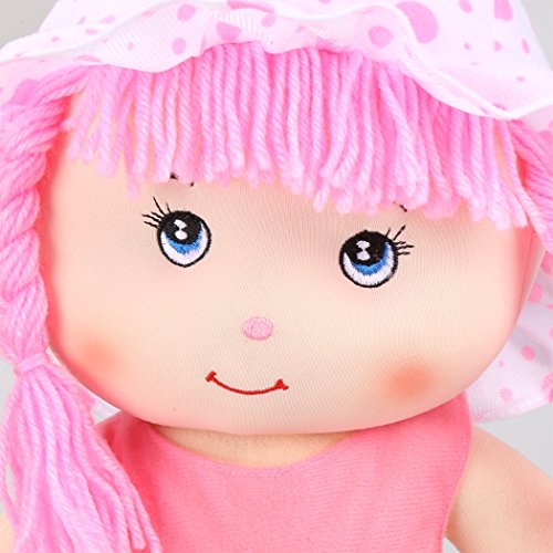 ZEARO Stoffpuppen Mädchen Niedlich Plüsch Puppe Kinder Schlenkerpuppe, 19.5 Zoll - 5