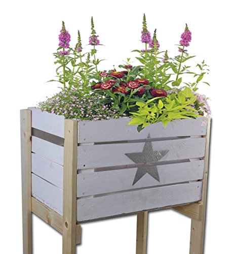 Hochbeet aus verschiedenen alten Obstkisten von Cronenwerth © (Hochbeet mit Holzkiste Farbe weiß) - 6