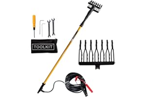 JHONSORR GERMANY DESIGN JHONSORR Scuotiolive Abbacchiatore Olive Motoabbacchiatore scuotitore olive elettrico 12V 140 watt batteria rastrelli 1000 battiti peso ridotto MANINA OMAGGIO EXTRA