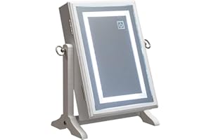 ATMOSPHERA CREATEUR D'INTERIEUR Atmosphera - LED-Schmuckschrank - Holz - weiß - 26x35 cm - Weiß