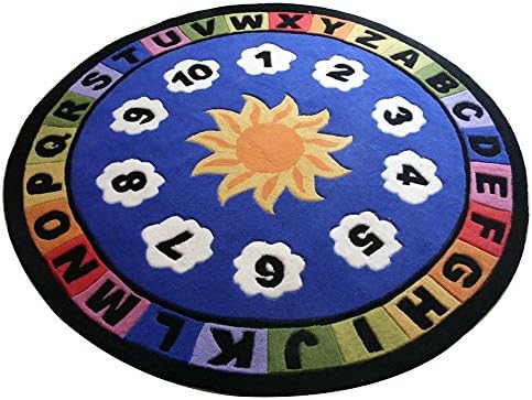 KYDJ The acrylic cartoon bedrooms carpet round children's room foot pad computer chair Shopping Cart Mat 140 cm