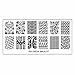 Bundle Monster 5pc Polynesian Themed Nail Art Design Rectangular XL Stamping Plates-Polynesia Tribal
