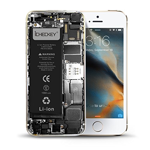 ICHECKEY Batterie pour iphone 5s 5c de Lithium-ION en Set Batterie Rechargeable Haut capacit   Kit d outils Compatible Avez iPhone 5s 5c Outils  Manue