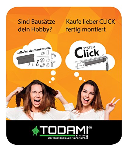 Duo-Rollo Klemmfix ohne Bohren Doppelrollo Seitenzugrollo Kettenzugrollo 150 cm 80 cm Stone - 2