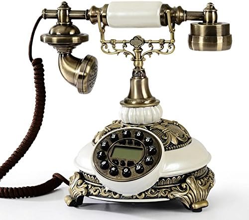 LPY-Retro Home Desk Phone, Antique Embossed Style, Creative Home, Caller ID, Personalized Bedroom, Living Room, With Push Buttons