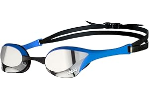 arena Cobra Ultra Swipe Occhialini Nuoto da Gara Unisex Adulto, Occhialini Piscina con Lenti Curve, Anti-Appannamento, Protezione UV, 5 Ponti Nasali Intercambiabili