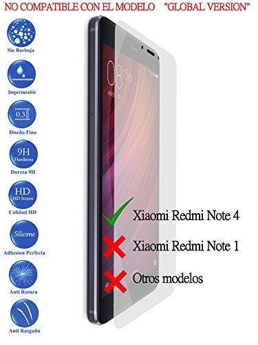 Protector de Pantalla Cristal Templado Vidrio Premium para Xiaomi redmi note 4 - Todotumovil reviews Protector de Pantalla Cristal Templado Vidrio Premium para Xiaomi redmi note 4 - Todotumovil