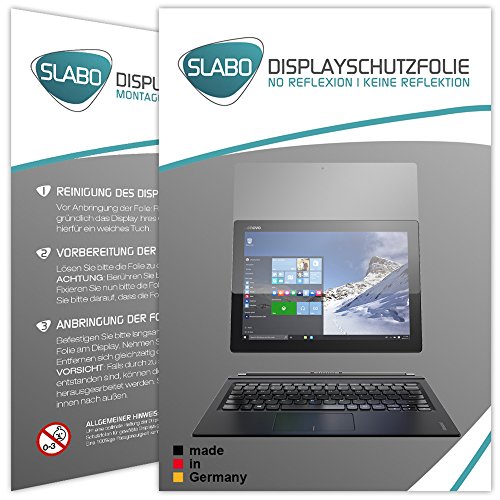 2 x Slabo Displayschutzfolie Lenovo Miix 700 Displayschutz Schutzfolie Folie "No Reflexion|Keine Reflektion" MATT - Entspiegelnd MADE IN GERMANY