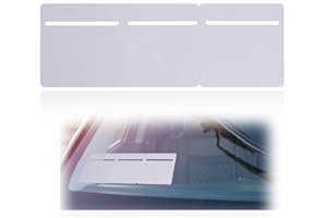 BRILEZE Tax 3-Disc Holder 3 in 1 Disc Holder Tax Insurance NCT PVC Holder for Car Windscreen Removable Clear Self Cling Road Tax and Insurance Certificates Permit Holder for Car Jeep Van Truck, Square