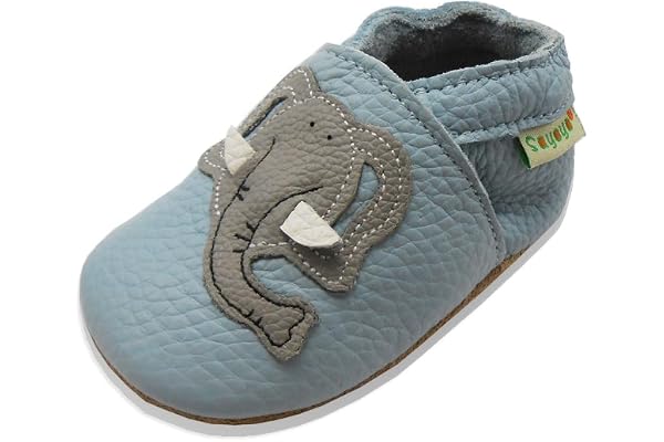 SAYOYO Fleur de Prunier Chaussures de bébé en Cuir Souple Chaussures Semelle Douce