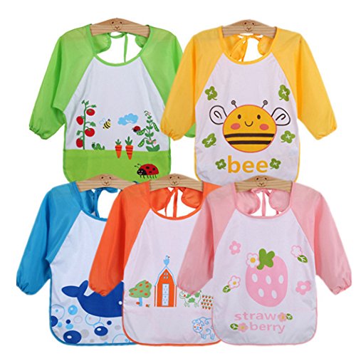 Haimoburg Wasserdicht Ärmellätzchen Nässeschutz Babylätzchen Baby-Latz 1 bis 3 Jahre alt