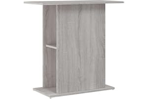 vidaXL Soporte de Acuario Madera ingeniería Gris Sonoma 75x36x72,5 cm