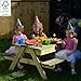 Children's Picnic Table Sandpit Wooden kid's 4 seater garden bench set - fsc 100%