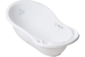 Mon Mobilier Design Baignoire bébé thermomètre Blanc Lapin 102 cm