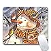 Produktbild SonMo Mousepad Gaming Mauspad Anti-Rutsch Matte Gummi Textil Schneemann Textiloberfläche Mouse Mat Multicolor für Alle Gängigen Mouse Typen 200X240X3MM