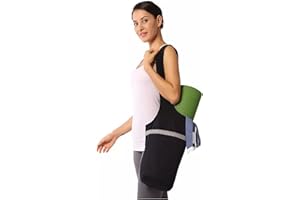 ‎DUCOMI Ducomi Tasche für Yogamatte, Tasche für Fitnessstudio, mit Wassertasche, Handtuch und Zubehör, funktionaler Schultergurt für Sport, Fitness, Pilates, Geschenk für Damen