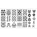 Born Pretty Nail Art Stamp Template Image Plate Vintage Damask BP-L007