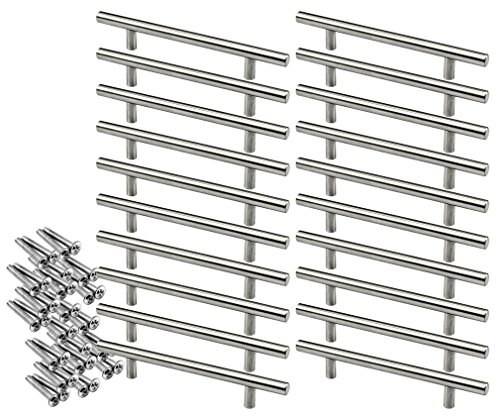 20 x T Bar Cuisine Chambre Porte Cabinet Poignées Unités kit 128mm