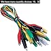 Price comparison product image 30 Pieces Test Leads with Alligator Clips Set Insulated Test Cable Double-ended Clips, 19.7 Inch