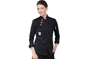 Dooxii Unisex Men Women Autumn Long Sleeve Chef Jackets Professional Western Food Kitchen Cook Working Uniform Tops