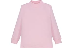 Ellepi Chemise de sous-vêtement Thermique pour Enfants à col Haut et à Manches Longues, Couleurs Unies