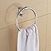 Produktbild Aoligei Edelstahl Handtuchring Toilette Handtuchhalter mit Haken Bad Handtuchhalter 15cm