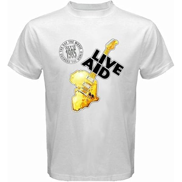 LIVE AID Tシャツ ホワイト 80's LIVE AID チャリティーライブTシャツ 85年 SCREEN STARS 白