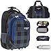Produktbild 5 Teile MEGA SET: ELEPHANT Trolley HERO SIGNATURE Trolleyrucksack + Sporttasche + Mäppchen BOX + Etui Zipper + Trinkflasche (Plaid Black)