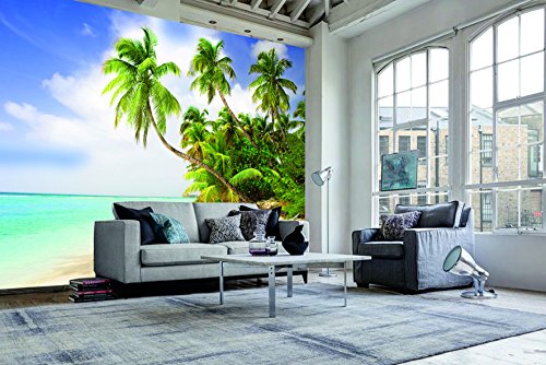 Regulär Preis 69,95 EUR! AKTION! BEGRENZTE STÜCKZAHLEN! 87002 Fototapete SELBSTKLEBEND Breite 272cm Höhe 198cm 8 Teile Beach in the South Seas wieder ablösbar Tapete Poster Wandposter Bildtapete photo mural wallmural Fotowand Leinwand Landschaft Wald Strand New York Skyline Stadt Städte Stein Weltkarte 3D Effekt Auto Blumen Berge Baum Disney Fenster Grün Blau gelb schwarz Holz Meer Natur Wasserfall Runa Universum Urwald Vintage XXL Art ablösen Ziegel Kinderzimmer Schlafzimmer Wohnzimmer Küche - 4