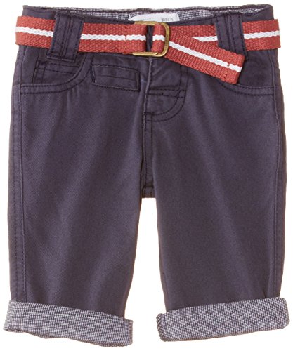 Pumpkin Patch Baby Boys 0-24m Belted Chino Pants Trousers, Captain Blue, 0-3 Months