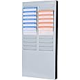 Alisa Time Card Holder,Time Card Rack Wall Mount Holder 24 Pocket Slot for Attendance Recorder Punch Time Office