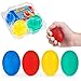 Price comparison product image Egg Grippers Set | 4 Piece | Stress Relief Squishy Bouncing Ball Toy Set | 2 Soft + 2 Firm Hand Strengthening / Finger Resistance Squeeze Eggs in Gift Box | Autism, ADHD & EDC Toys for Kids & Adults