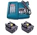Produktbild 2x Makita BL1850 18V 5,0Ah Li-Ion Ersatzakku +1.5A Ladegerät DC18RC DC18RA Set DE (2XBL1850, +1.5A charger)