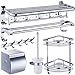 Produktbild Modernes Badezimmer-Rack Handtuchhalter Wandmontage Aufbewahrungshaken Papierhandtuchbox 6-teiliges Set