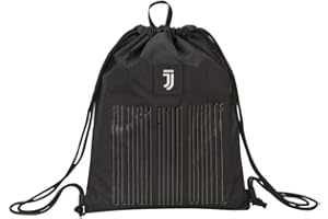 SEVEN F.C. Juventus Sacca Zaino Coulisse Juventus Black And Withe Dimensioni 37x47 cm circa