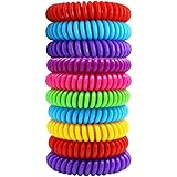 Confezione da 10 braccialetti repellenti per zanzare, repellente per insetti naturale puro per adulti e bambini, impermeabili