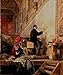 Produktbild Leinwand-Bild 90 x 110 cm: "Daniel Maclise (1806-70) painting his mural The Death of Nelson in the House of Lords, 1865", Bild auf Leinwand