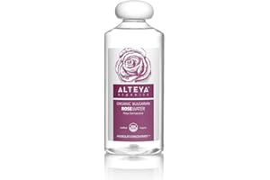 Alteya Organic Rose Water 500 ml - 100% Pure Organic Rosa Damascena (Damask Rose) Hydrolat - No additives - USDA Certified Organic - Face Toner, Revitalizing Body, Condition Hair & Scalp