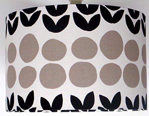 12" (30cm) Lotta Jansdotter Signature Cal Black Table Lampshade