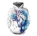 Price comparison product image Girls Ladies Unicorn Hoodies Pink Blue Cartoon Watercolour Sky Christmas Hoody Hoodie Sweatshirt (Watercolour Style, Women: 8-12)