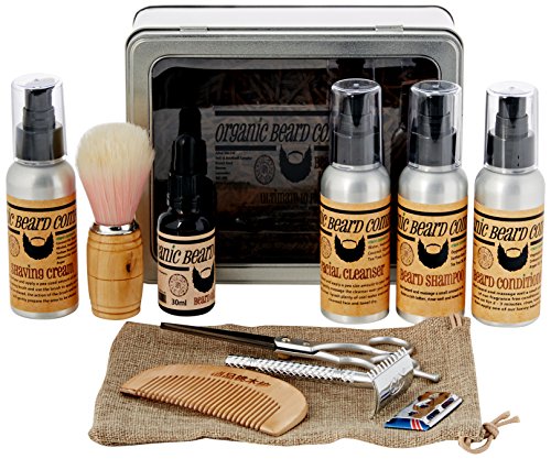 Organic Beard Herb Sensation Beard Grooming Kit in Luxury Gift Box - Pack of 10