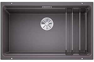 BLANCO 525168 ETAGON Kitchen Sink, Rock Grey, Cabinet Size : 80 cm