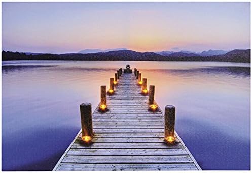 Beautiful Large Wall Canvas Picture With Led Lights For Home Decoration (40x60 Cm) REF004